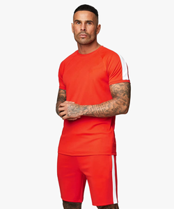 Conjunto Deportivo de Poliéster Personalizado al por Mayor, Traje Deportivo para Gimnasio, Camiseta y Pantalones Cortos de 2 Piezas para Hombre - Product Image 2