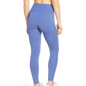 Eco Friendly Spandex/Nylon High Waist Solid <b>Pattern</b> Women <b>Leggings</b> with Custom Logo-Sustainable Activewear - Product Image 4