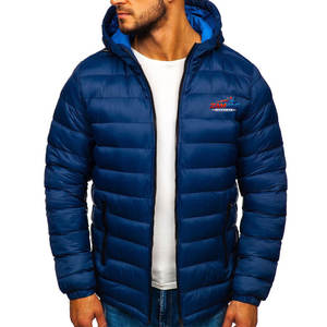 Veste matelassée personnalisable OEM pour homme, style streetwear, couleur unie, en toile, pour l'hiver, avec un design extérieur tendance - Product Image 1