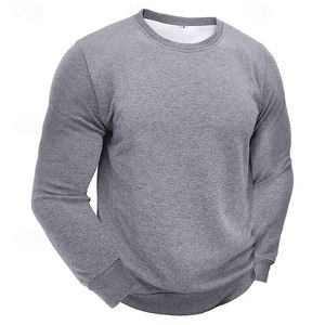 Casual Streetwear Crewneck Sweatshirt Regular Fit Color <b>Block</b> Design 100% Organic Cotton Jersey Eco-Friendly Wholesale Large - Product Image 4