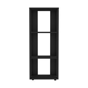 Libreria FM mobili Modoc in nero aperto di stoccaggio melamina - Product Image 2