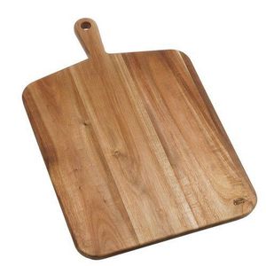 Planche à découper en bambou épaisse, en bois massif, pour la préparation des aliments, les plateaux de service et les plateaux à charcuterie, idéale pour les projets DIY, les mariages et les cadeaux de pendaison de crémaillère (avec poignée) - Product Image 4