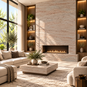 Losa de Piedra Artificial de Granito Marrón Marfil, Cortada a Medida, Apariencia de Piedra Natural de Alta Calidad para Proyectos Residenciales y Comerciales - Product Image 2