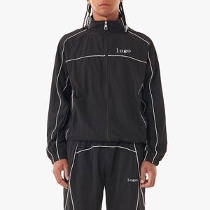 Professional Manufacturer Men’s Windbreaker Tracksuit Low MOQ Custom Sportswear - Product Image 3