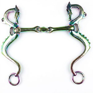 Anneaux de bridon élégants en argent allemand pour chevaux - Product Image 3