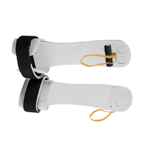 Leather Neoprene Lightweight Breathable Wrist Support for Weight Lifting Strength Training Adjustable Palm Guard <b>Hook</b> Loop - Product Image 2