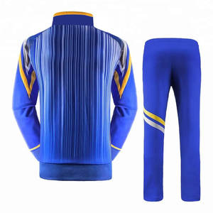 Conjunto Deportivo Azul Celeste Premium para Hombre |   Chaqueta Deportiva con Cierre y Sublimación Velocity en Amarillo Ámbar, Pantalones Deportivos Transpirables Urbanos - Product Image 2