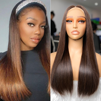 Meilleur Prix de Gros Perruque Cheveux Humains 13x6 Os Raide HD 360 Full Lace pour Femmes Noires, Perruque Lace Front Transparente