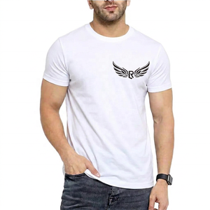 Camiseta de Manga Corta Gris para Hombre con Logotipo R Alado, Corte Regular, Cuello Redondo, Diseño Casual con Estampado Frontal en Algodón - Product Image 4