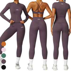 Ensemble de yoga slim fit pour femme, tenue de sport pour femme, ensemble de gym pour femme - Product Image 5