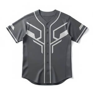 Premium Grade Double Knit Custom Baseball Uniform Pinstripe Design Button <b>Down</b> Teamwear Moisture Wicking Jersey Sets - Product Image 2