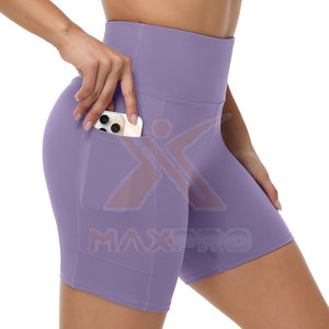 Shorts Deportivos Transpirables y Ecológicos para Mujer, MOQ Bajo, Alta Calidad, Impresión de Logotipo Personalizado, Material Spandex/Poliéster, Nueva Llegada - Product Image 2