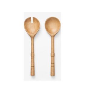 Luxury Design Rattan <b>Salad</b> <b>Server</b> Wooden <b>Salad</b> <b>Server</b> With Rattan Handle <b>Salad</b> Tools <b>Salad</b> <b>Server</b> At Factory Wholesale Price - Product Image 1