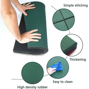 แผ่นปูพื้นแบบประกบกัน ขนาด 50*50*2.0 ซม. ทำจากยาง สำหรับยิม - Product Image 4