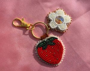 Ethnic Inspired Beaded Embroidery Eco-Friendly Wedding Handmade Colorful <b>Keychain</b> Charm - Product Image 4