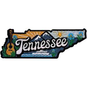 Patch thermocollant Cool Tennessee – Écussons brodés de l'État du Tennessee pour vestes - Product Image 1