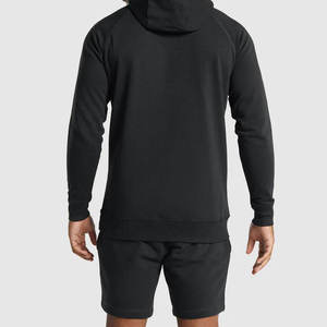 Custom <b>Men's</b> Hoodie and Shorts Set Casual Sports Tracksuit <b>Pullover</b> Hooded Sweatshirt Training Short Set - Product Image 3
