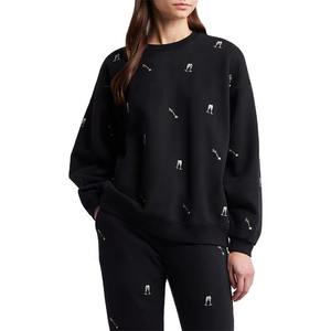 เสื้อสเวตเชิ้ตคอกลมพิมพ์ลายตามสั่ง แขนยาว สไตล์ลำลอง ปักลายกราฟิกวาร์ซิตี้ ผ้าฝ้าย สำหรับผู้หญิง - Product Image 1