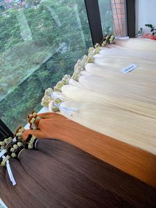 Extensions de cheveux humains vierges vietnamiennes tendance, 60 cm, en vrac, prix de gros d'usine premium, super double trame - Product Image 5