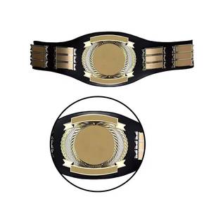 Cinturón de Campeonato de Lucha Libre Personalizado de Cuero Genuino con Impresión por Transferencia de Calor, WBC MMA Boxeo UFC, Dorado - Product Image 1