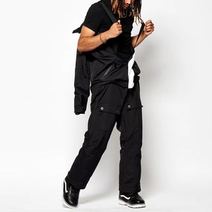 Mono de esquí personalizado con logo, cortavientos, impermeable, con capucha, forro polar, aislante, chaqueta de snowboard, pantalón con cremallera - Product Image 5