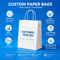 Sacs en papier personnalisés avec logo pour café à emporter, avec poignées torsadées, sacs de transport pour boissons chaudes, pour la livraison en café, emballage en gros