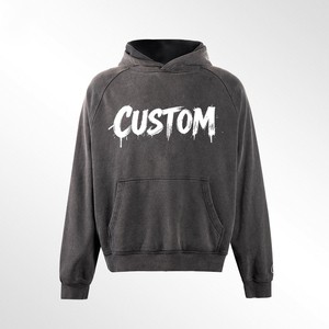 Sweat-shirt à capuche pour homme imprimé sur mesure, 100 % coton French Terry, coupe classique, décontracté, pour l'automne, avec poche - Product Image 5