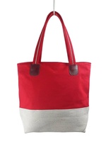 Sac fourre-tout en toile de Jute réutilisable pour femmes, sacs en tissu avec poignées pour le travail scolaire, sacs fourre-tout de Shopping cadeau pour les amies