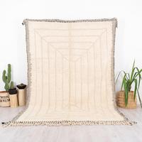 Tapis faits main en laine de Nouvelle-Zélande, design géométrique moderne, style berbère marocain, pour salon, prix abordable, fabriqués en Inde
