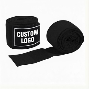 Vendas de boxeo profesionales personalizadas OEM, elásticas de algodón, con soporte para muñeca, para entrenamiento de MMA, Muay Thai y Kickboxing. - Product Image 6