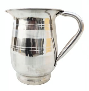 Carafe isotherme en acier avec poignée, design minimaliste, double paroi isolée - Product Image 2