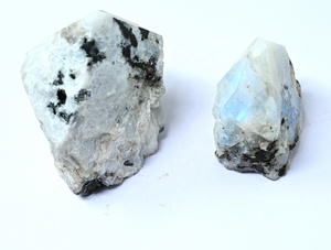 Wholesale Flash Rainbow Moonstone <b>Raw</b> Point Natural Gemstone Polished <b>Crystal</b> <b>Raw</b> Point for Decoration and Gifts - Product Image 1