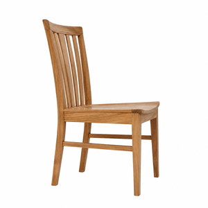 Chaise de salle à manger contemporaine en teck massif, écologique, avec dossier à lattes, imperméable et stable, pour la maison, le bureau, l'hôtel, le parc, la villa - Product Image 2