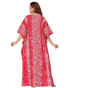 Chemise de nuit longue en coton uni pour femme, légère, respirante et tendance - Product Image 3