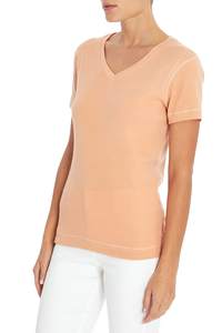 เสื้อยืดผู้หญิงคอกลมผ้าฝ้าย 100% แบบเรียบ สีพื้น  รับสกรีนโลโก้ - Product Image 4