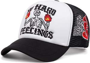 Gorra Trucker de Nylon con Logotipo Personalizado, Gorra de Béisbol Ajustable con Malla y Cierre a Presión, Transpirable, Impermeable, con Letras Argyle, Venta al Por Mayor para Deportes - Product Image 4