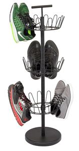 Porte-chaussures économique et écologique en acier inoxydable multicouche, design champêtre français, taille personnalisée, à poser au sol, pour la décoration intérieure - Product Image 6