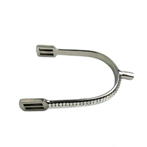 Éperons de cheval personnalisés avec cristaux et diamants, éperons anglais en acier inoxydable, éperons de cowboy western avec service OEM ODM - Product Image 2