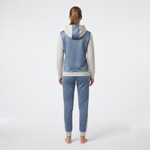 Conjunto Deportivo Casual para Mujer, Sudadera con Capucha de Dos Tonos y Corte Regular, Pantalones Deportivos de Poliéster de Manga Larga con Bolsillos - Product Image 2