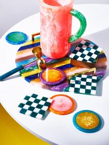 Jarra de Resina Hecha a Mano Estilo Occidental, Jarra Decorativa para Agua, Tazas, Jarra de Resina con Diseño Único en Espiral, Decoración de Mesa, Utensilios de Cocina - Product Image 4