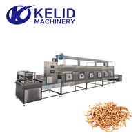 Máquina Secadora de Microondas de Alta Eficiencia y Ahorro de Energía para la Producción de Gusanos de Harina Secos, con Alto Contenido de Proteínas y Secado Uniforme