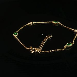 Pulsera de Lujo Chapada en Plata 925 con Moissanita, Corte Marquesa, Engaste de Bisel, Cadena Unisex para Uso Diario, Tendencia AMBER - Product Image 3