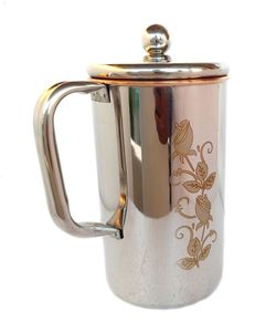 Elegant <b>Copper</b> Water Jug with Smooth Curved Shape Perfect for Modern and Traditional Home Decoration - Product Image 6