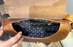 Nuevos bolsos de cuero de grano completo hechos a mano, bolsos cruzados informales de cuero genuino de estilo occidental único para mujer - Product Image 6