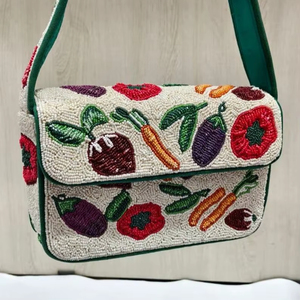 Sac à bandoulière multicolore perlé pour femmes, au design élégant et d'une qualité artisanale supérieure, parfait pour le quotidien - Product Image 2
