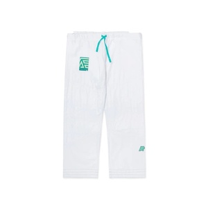 Kimono de BJJ Profesional de Algodón con Tejido Pearl Weave, Secado Rápido, Transpirable, Blanco, 450 GSM, con Bolsas - Product Image 3