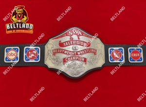 Ceinture de championnat de lutte NWA TV Heavyweight pour adultes, en alliage de zinc, doublure en cuir PU 2mm/4mm, personnalisable, confortable, haute qualité - Product Image 5