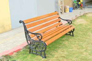 Ornate Vine Bench Leg Cast Iron Garden Seat Side Panel Luxury Villa Handrails Patio Furniture <b>Frame</b> Botanical Park Arm - Product Image 6