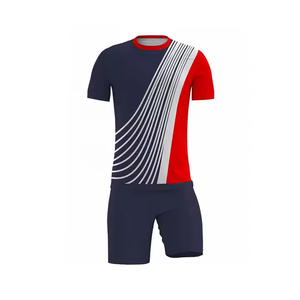 Ensemble de maillot et short de football pour homme, violet et gris, sublimation, polyester respirant, uniforme adulte, design personnalisé - Product Image 6