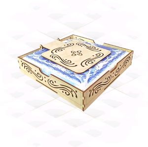 Boîte à mouchoirs décorative classique en bois, porte-serviettes découpé au laser, distributeur de serviettes ornemental pour la maison, la salle de bain, la chambre d'hôtes - Product Image 4